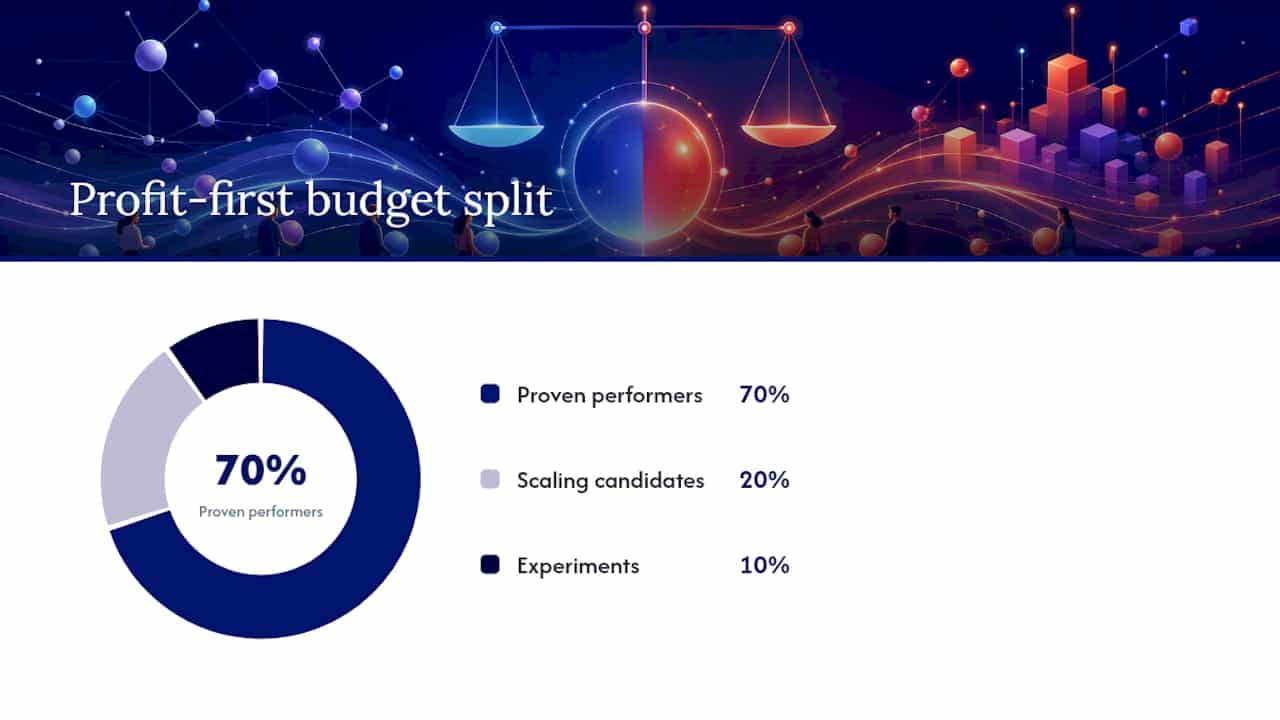 How to optimise marketing spend with performance data 2 • MB Brand Communications How to optimise spend with performance data: a five-step framework — overview diagram
